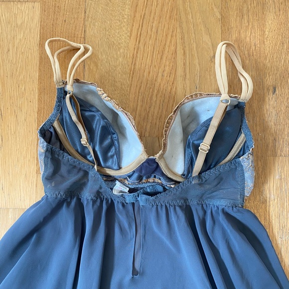 Vintage Victoria's Secret 98' Regal Floral Embroidery Babydoll Slip Dress Vintage Victoria's Secret 98' Regal Floral Embroidery Babydoll Slip Dress